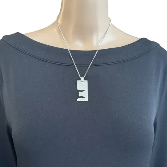 Gucci Gemini Sterling Silver Plate Necklace - Picture 2 of 8